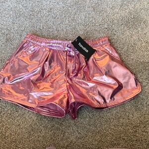 Andis Women's Shimmering Pink Athletic Shorts